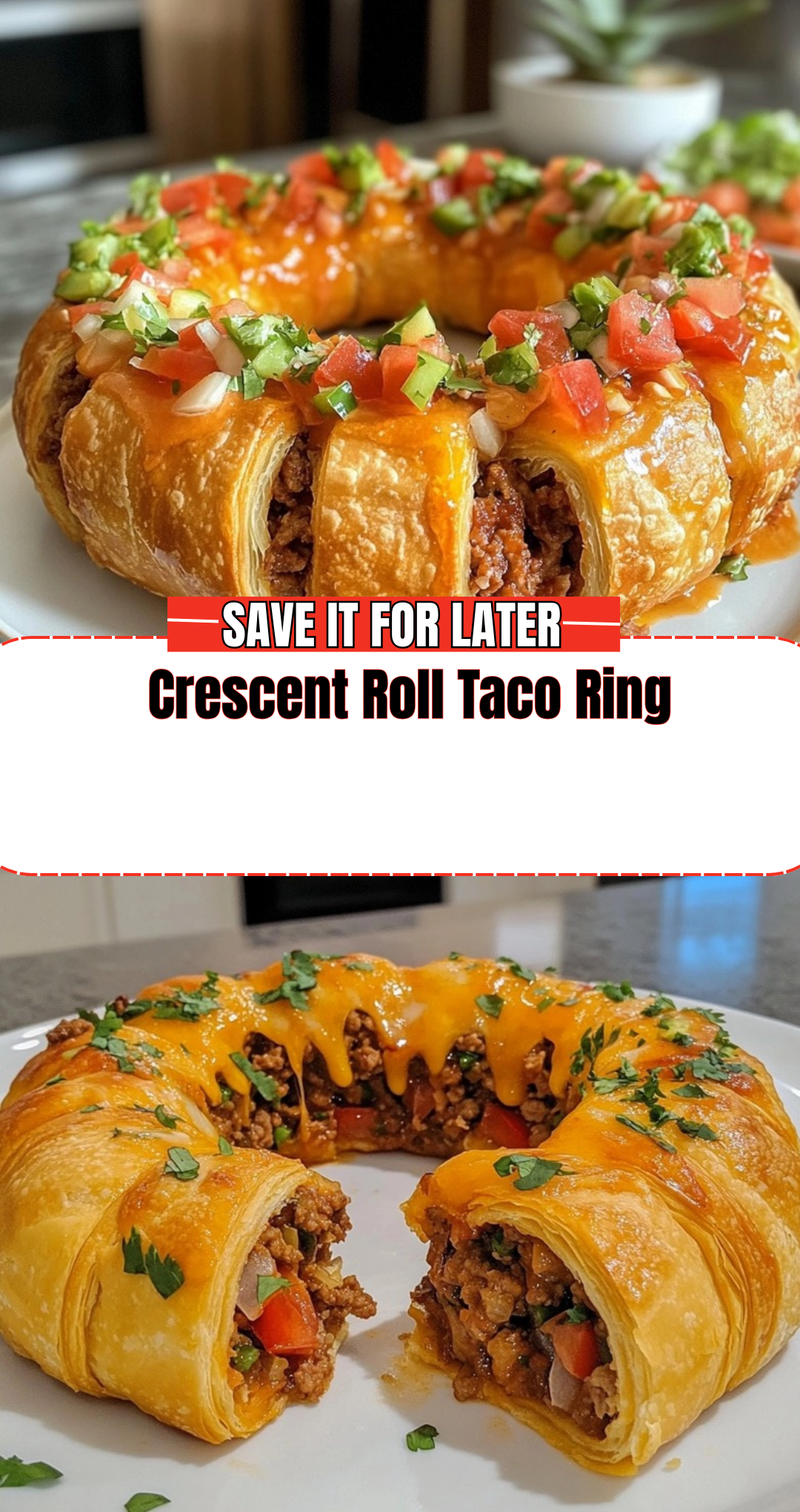 Crescent Roll Taco Ring