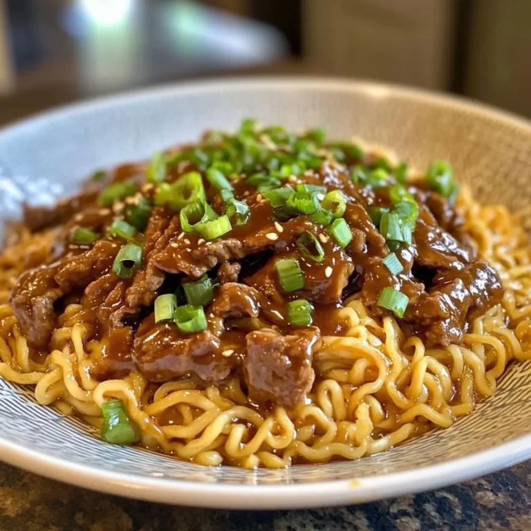 30-Minute Mongolian Beef Ramen