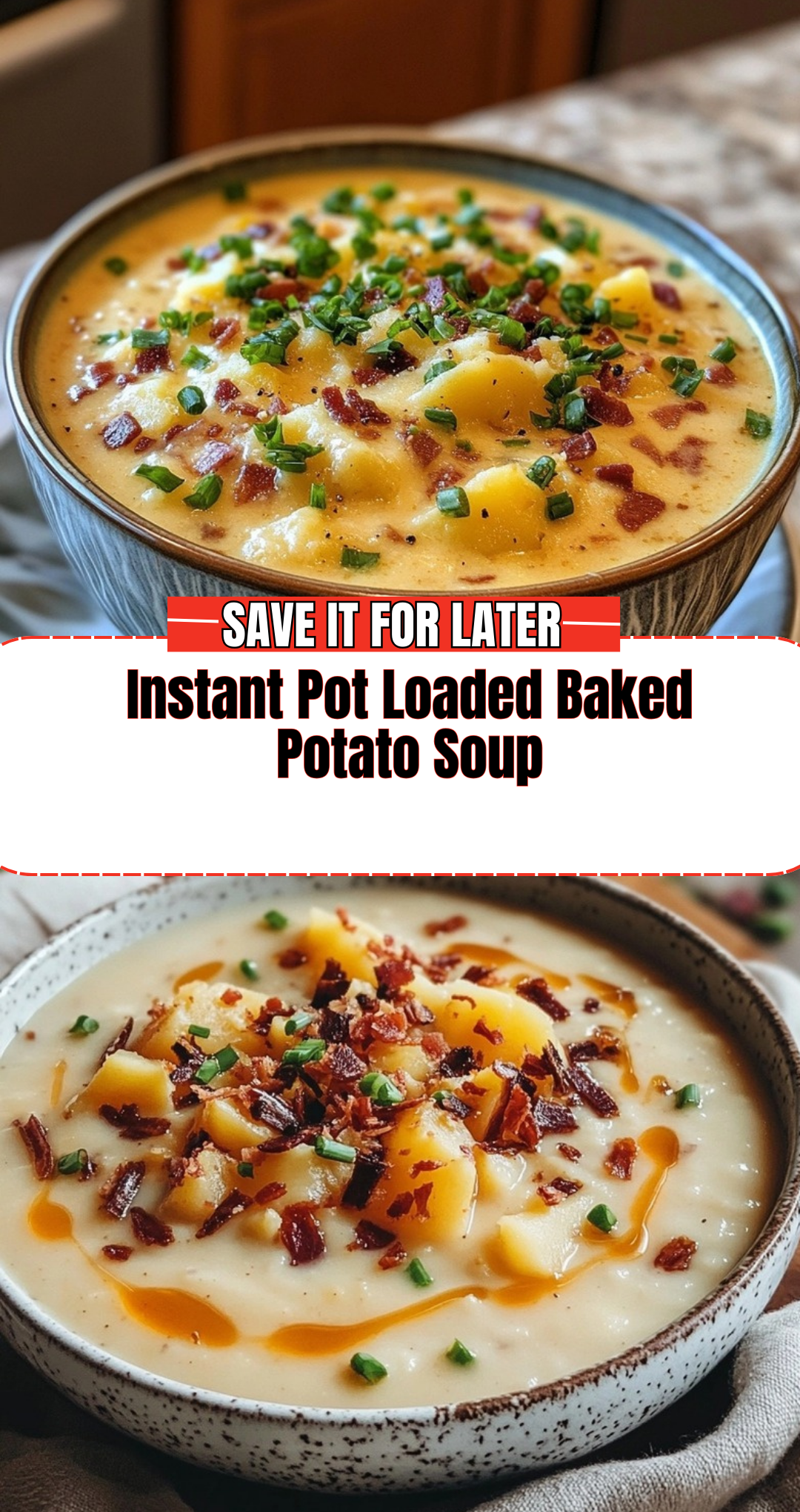 Instant Pot Loaded Baked Potato Soup