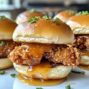 Honey Butter Fried Chicken Sliders