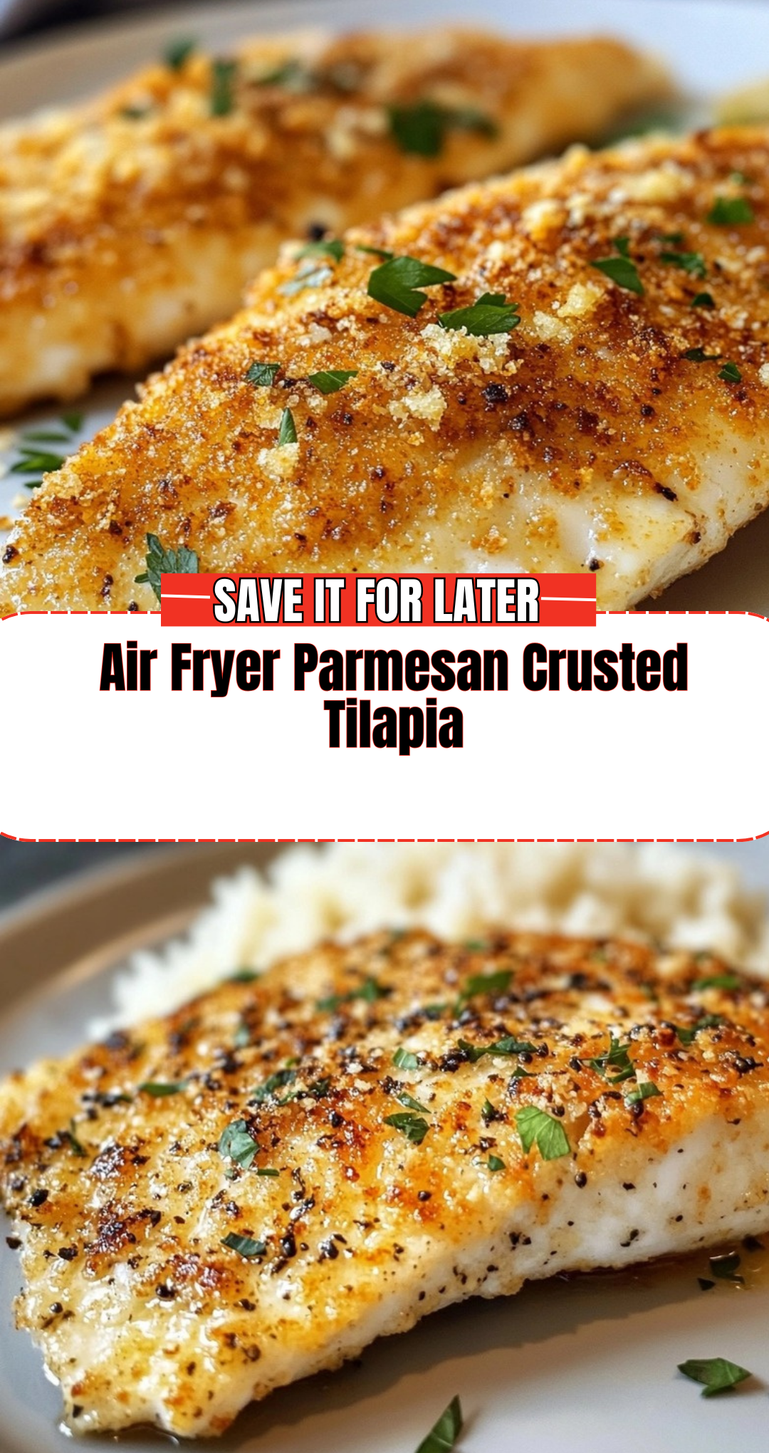 Air Fryer Parmesan Crusted Tilapia