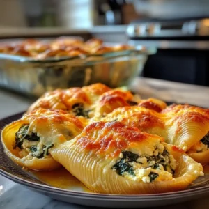 Spinach Ricotta Stuffed Shells