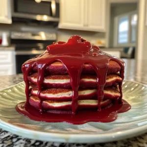 Red Velvet Pancakes