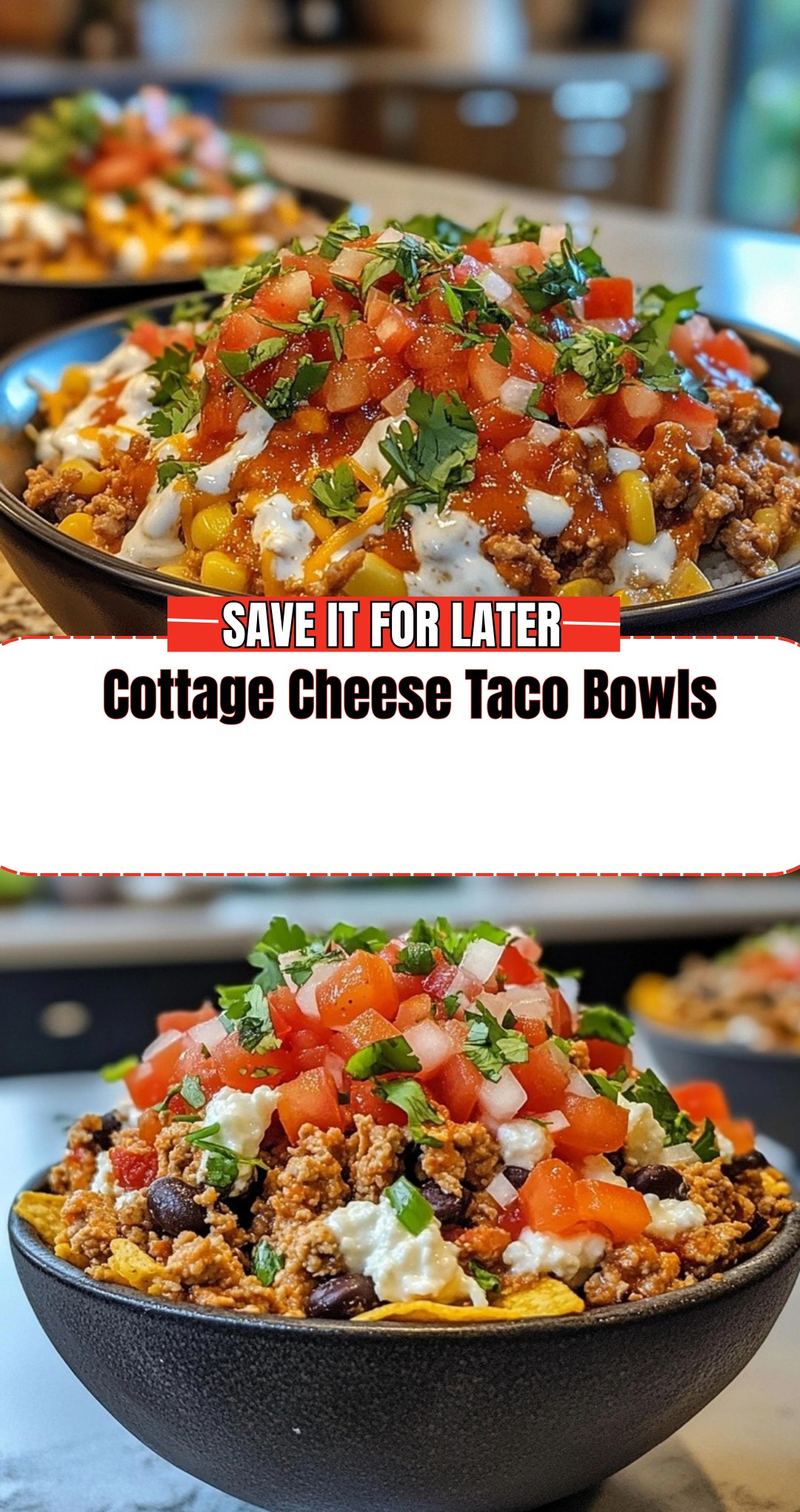 Cottage Cheese Taco Bowls