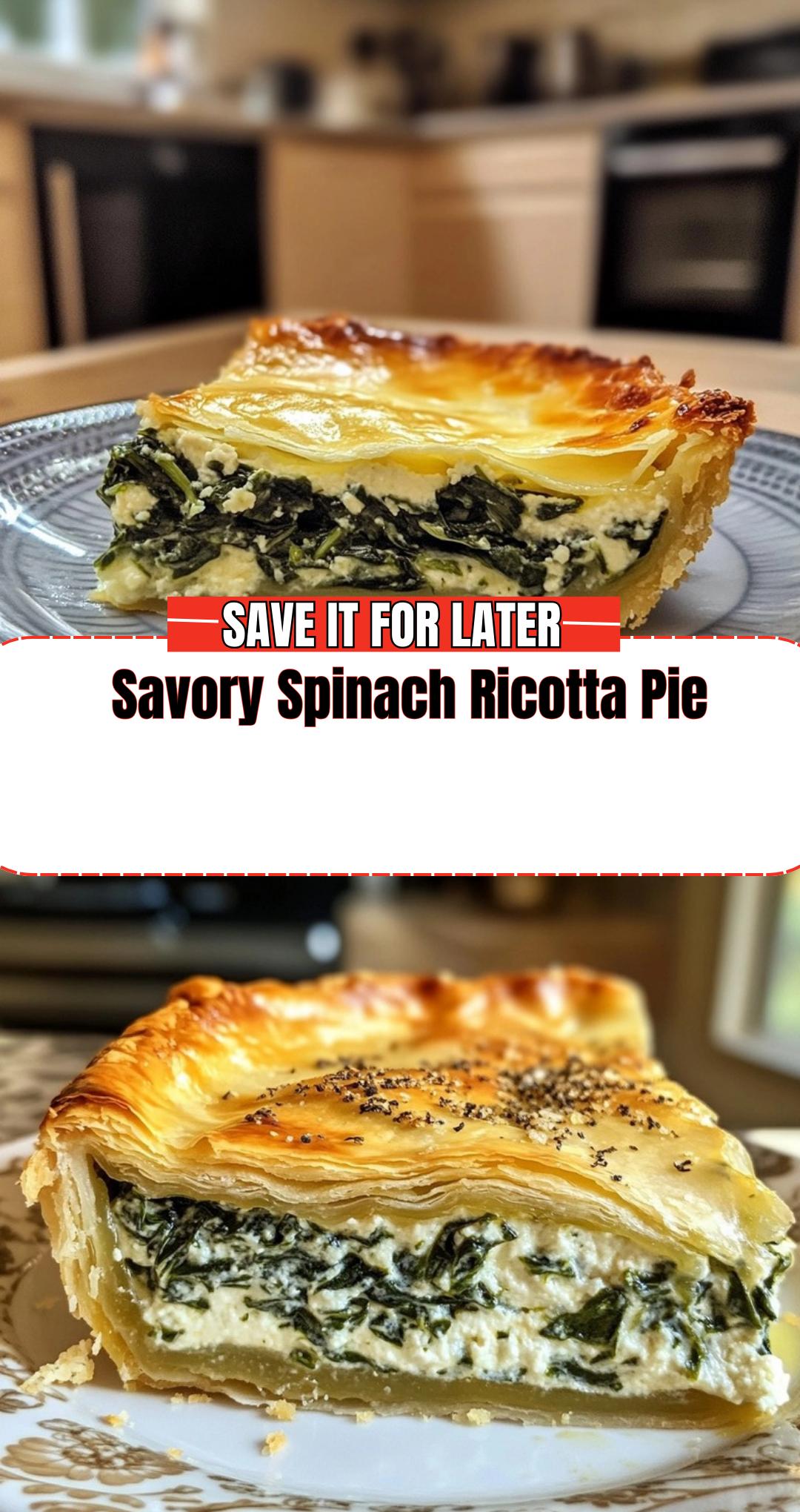 Savory Spinach Ricotta Pie