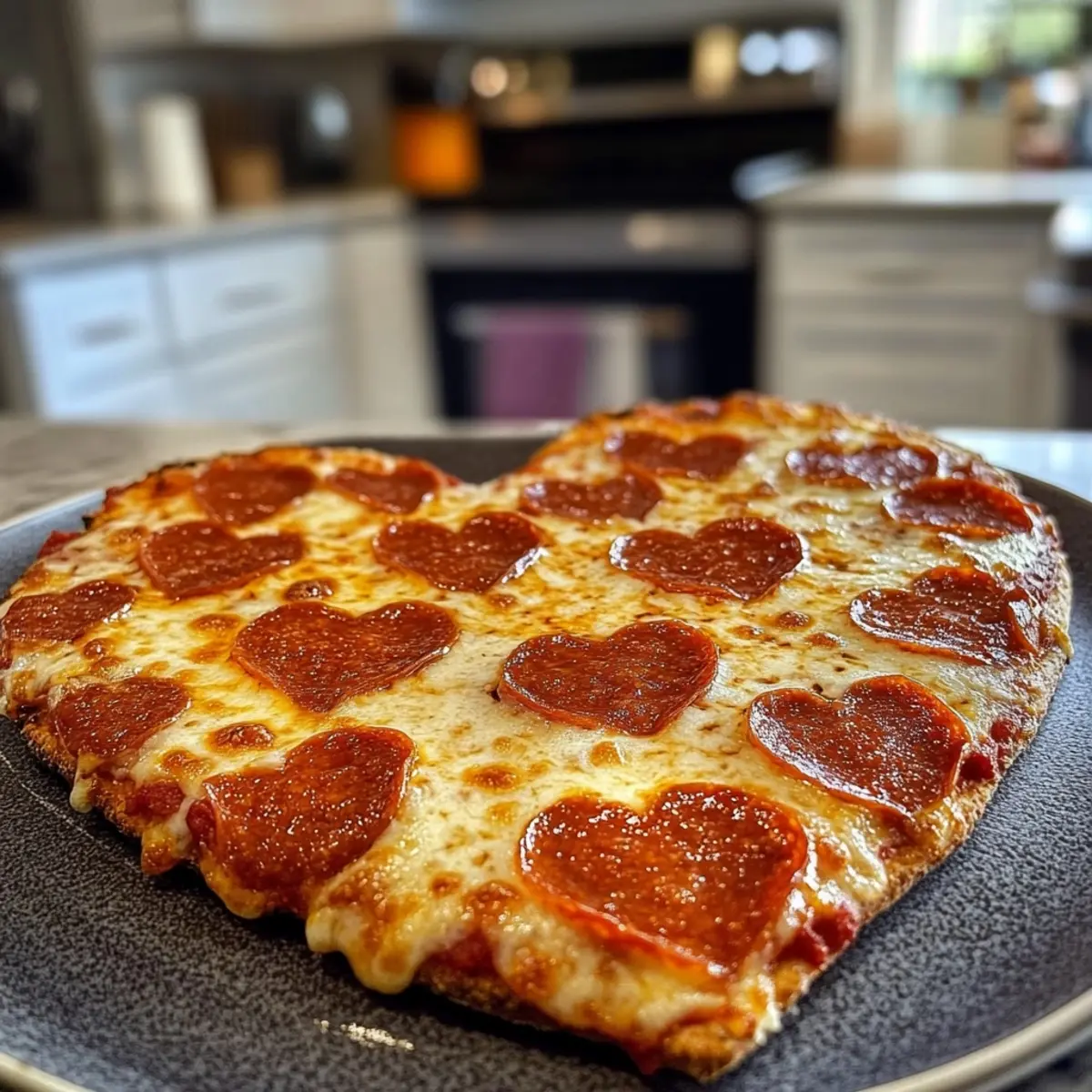 Gluten-Free Heart Shaped Pizza
