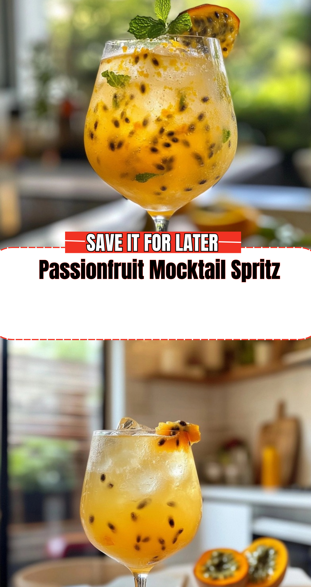 Passionfruit Mocktail Spritz