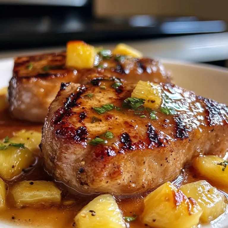 Pineapple Pork Chops