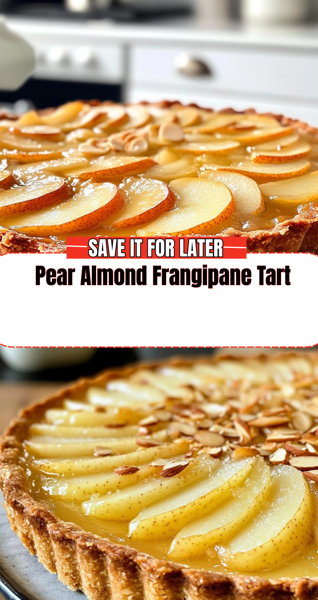 Pear Almond Frangipane Tart