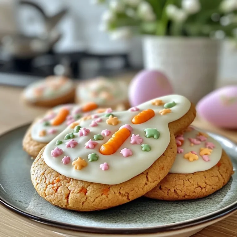 Easter Bunny Carrot Cake Cookies
