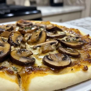 Rustic Truffle Mushroom Pizza