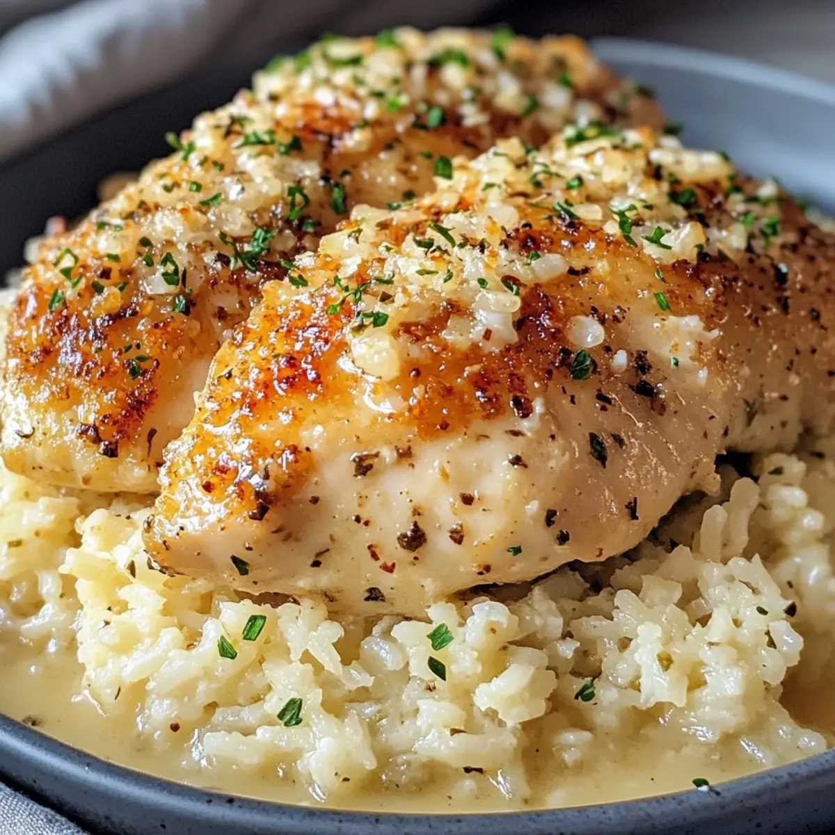 Garlic Parmesan Chicken and Rice