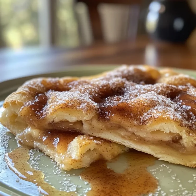 Cinnamon-Sugar Pizza Made with Crescent Rolls
