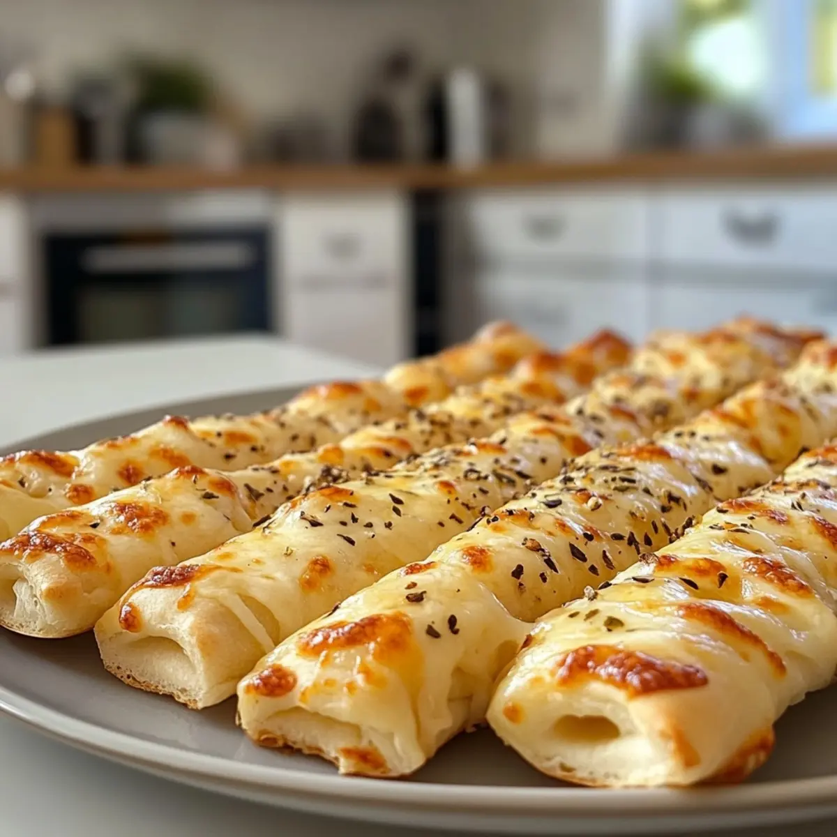 Homemade Cheesy Breadsticks