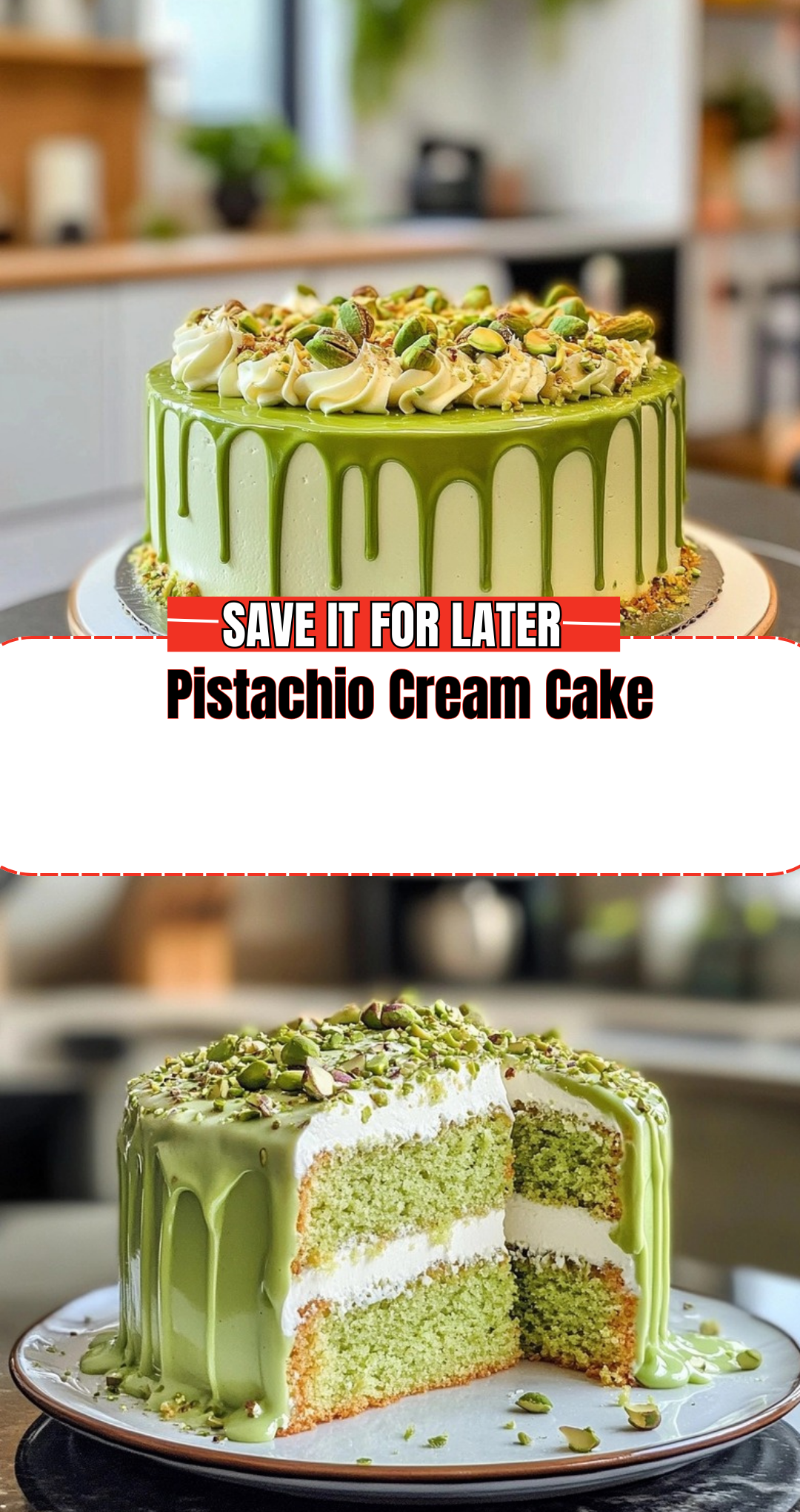 Pistachio Cream Cake