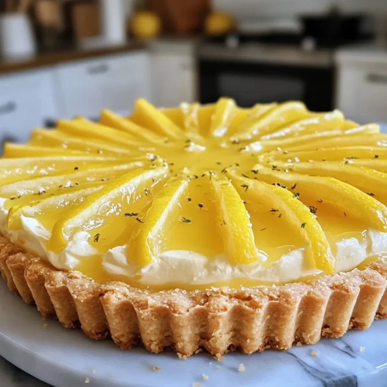 Lemon Mascarpone Easter Tart