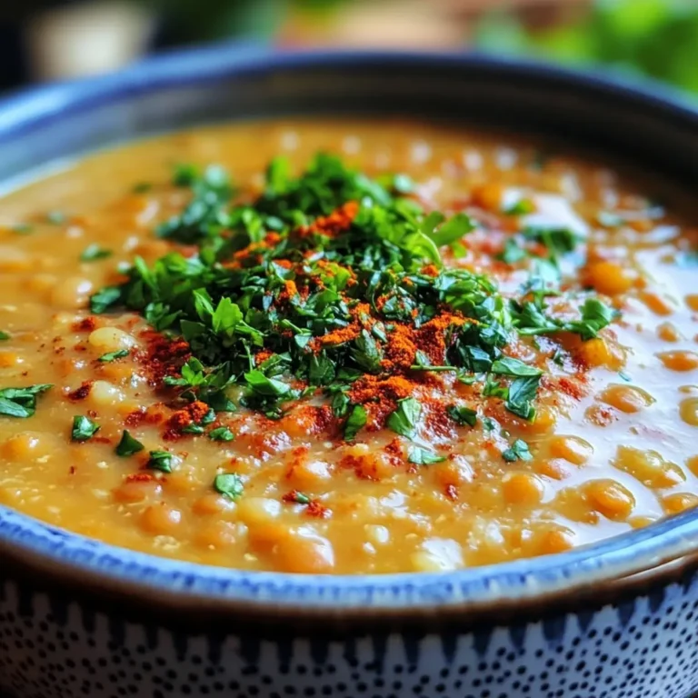 Turkish Red Lentil Soup Recipe
