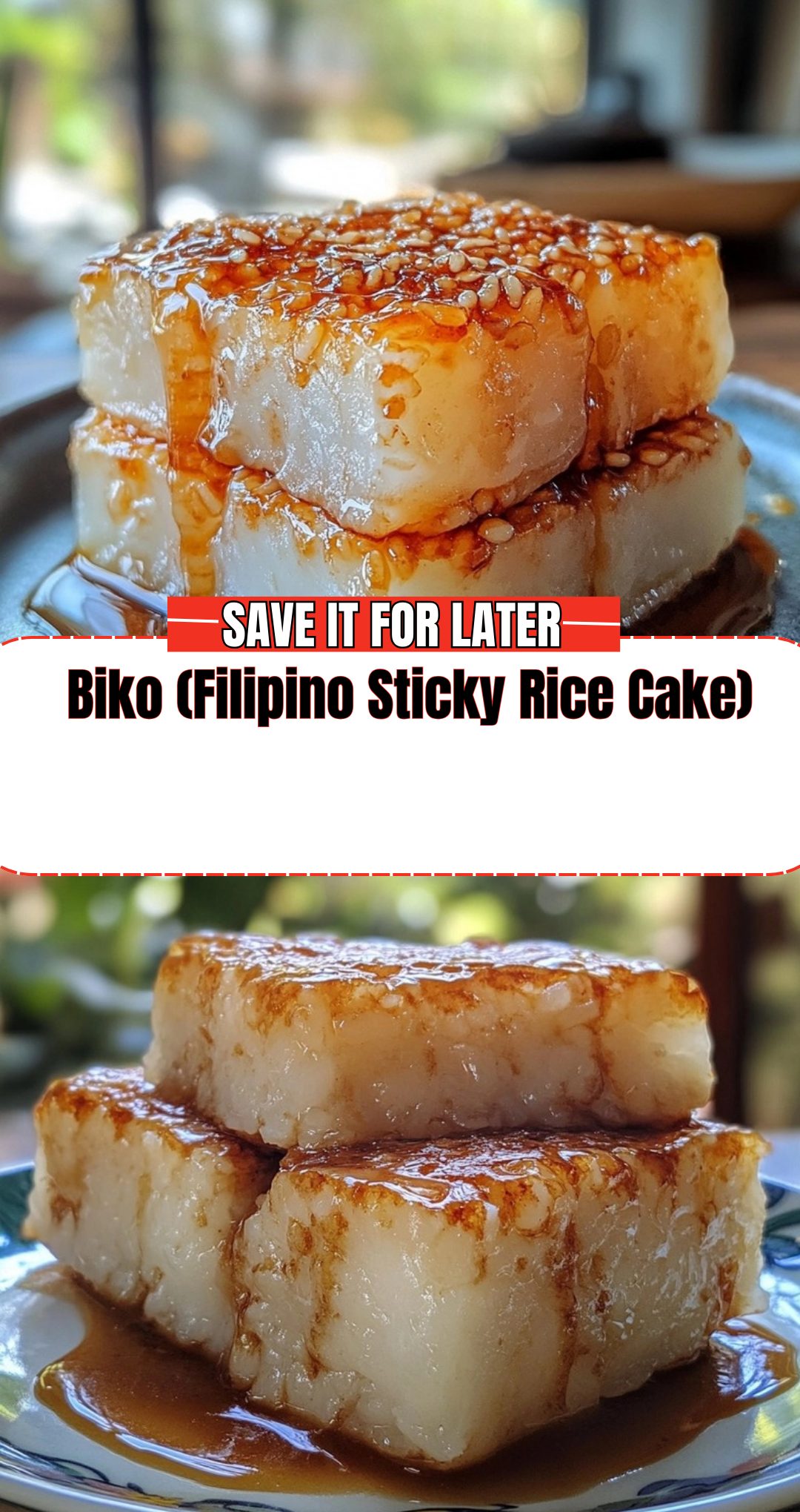 Biko (Filipino Sticky Rice Cake)