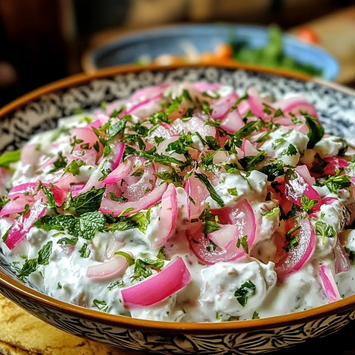 Mint Yogurt Turkish Marinated Onion Salad