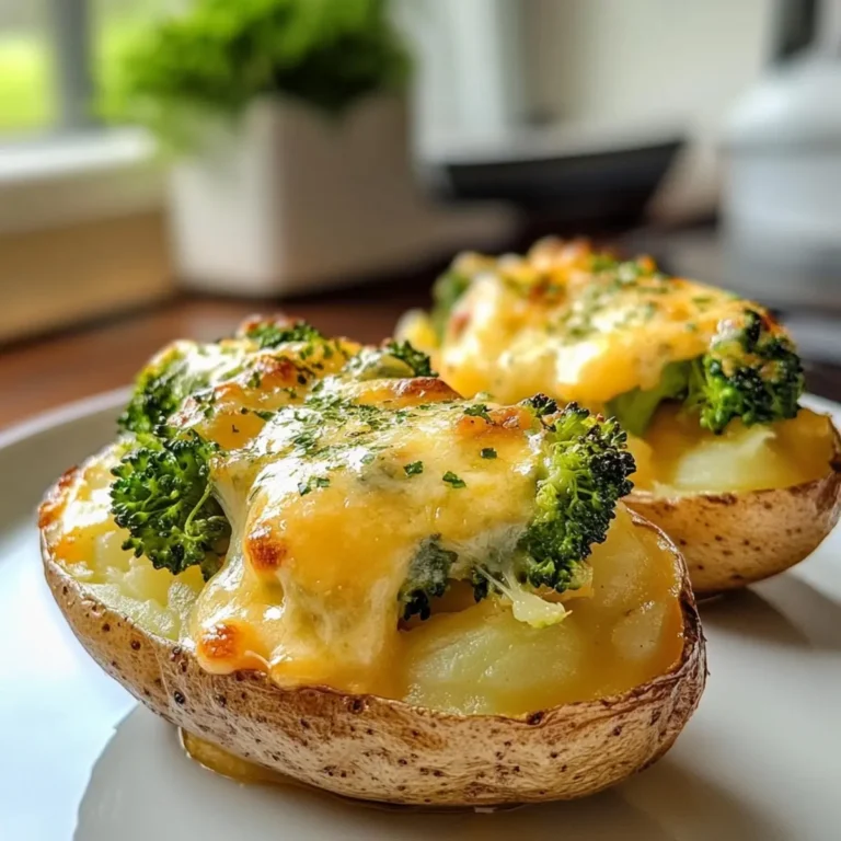 Twice Baked Broccoli Cheese Potatoes