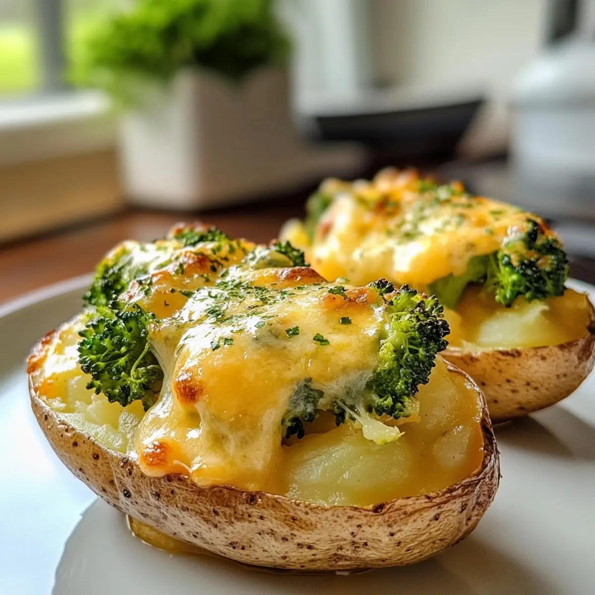 Twice Baked Broccoli Cheese Potatoes