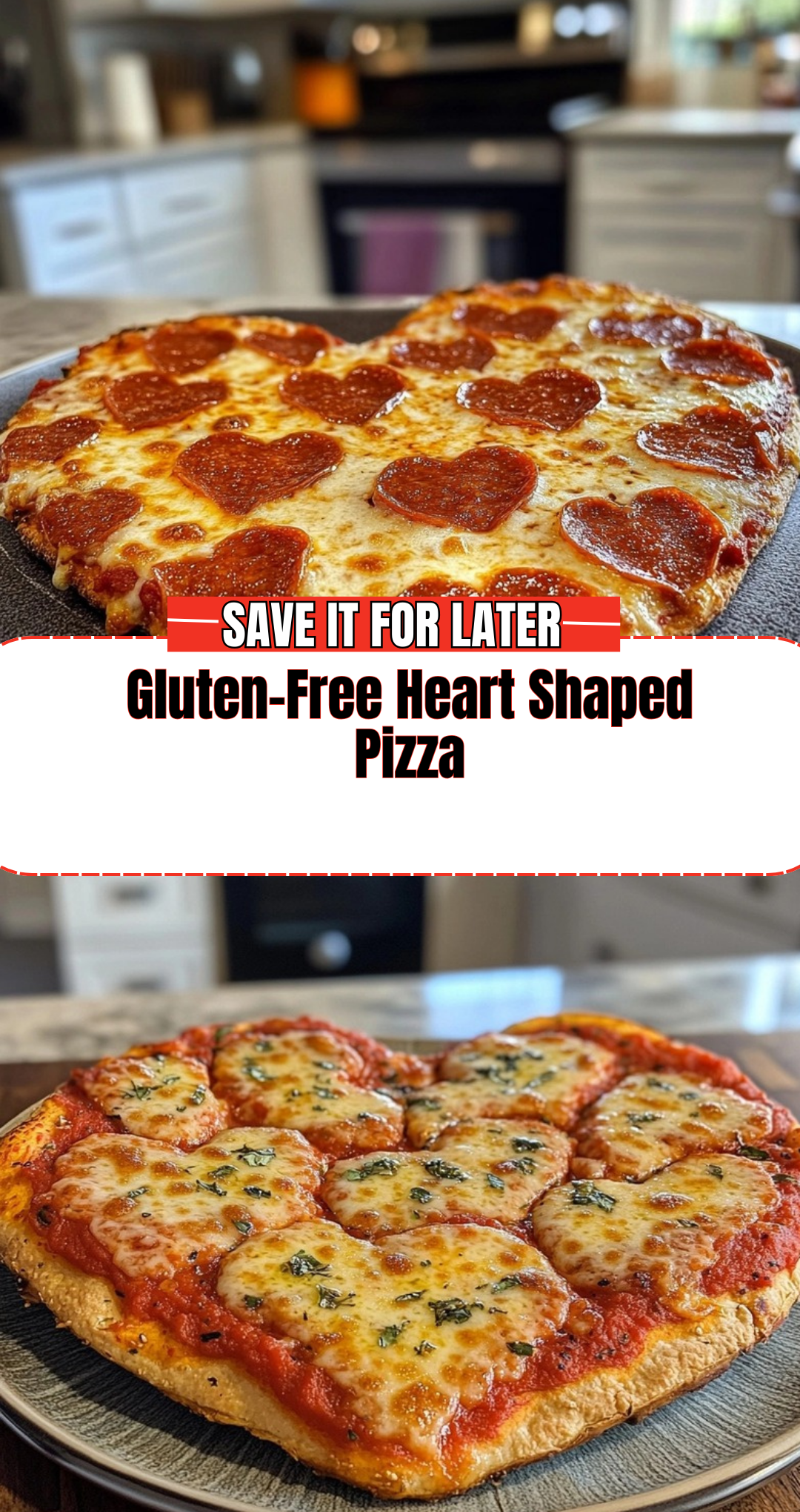 Gluten-Free Heart Shaped Pizza