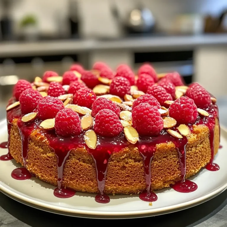 Raspberry Almond Easter Cake