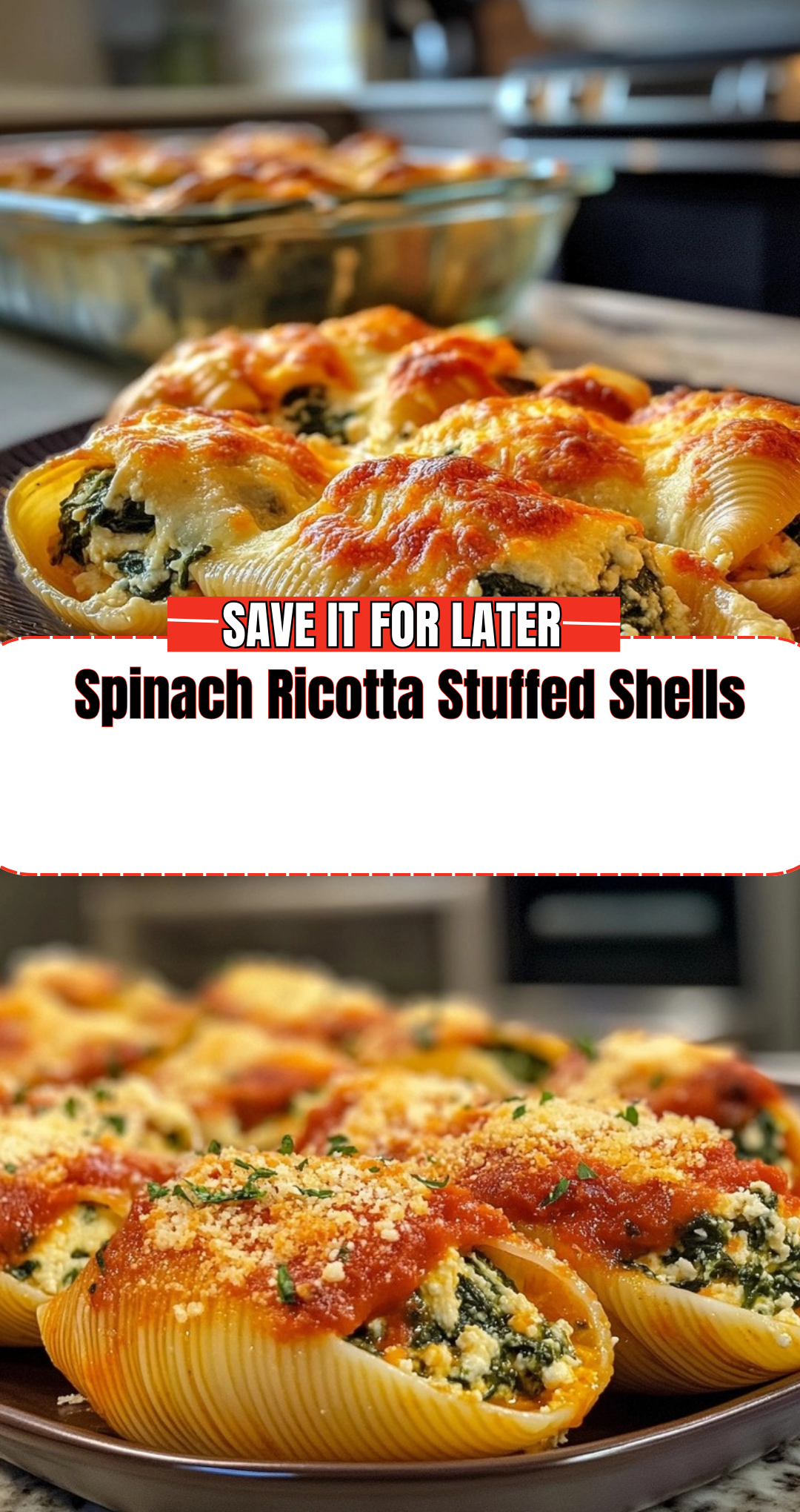 Spinach Ricotta Stuffed Shells
