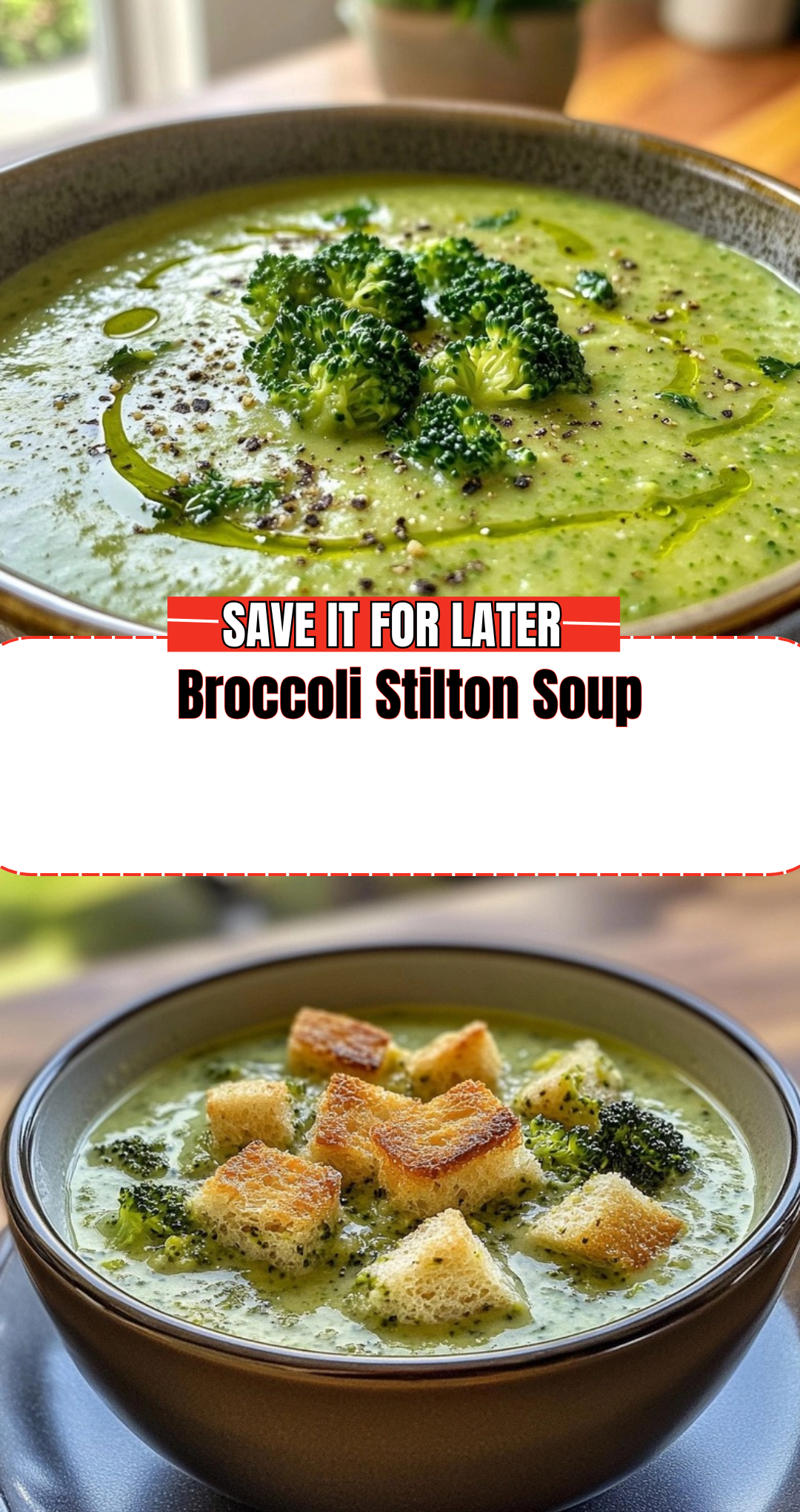 Broccoli Stilton Soup