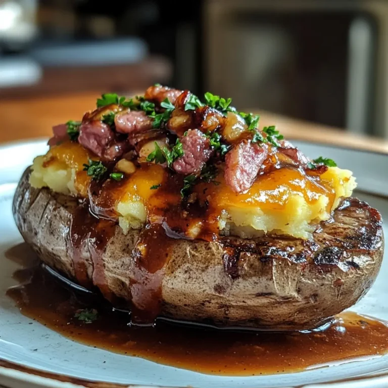 Steak Loaded Baked Potato