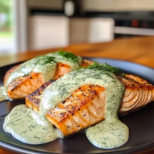 Salmon with Dill Sauce