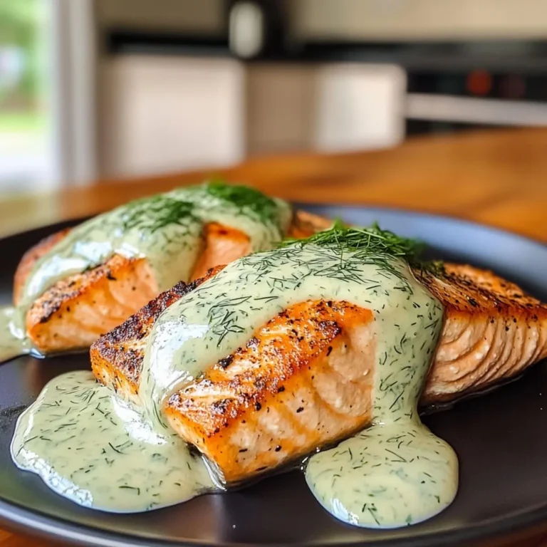 Salmon with Dill Sauce