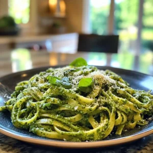 Spring Greens Pesto Pasta