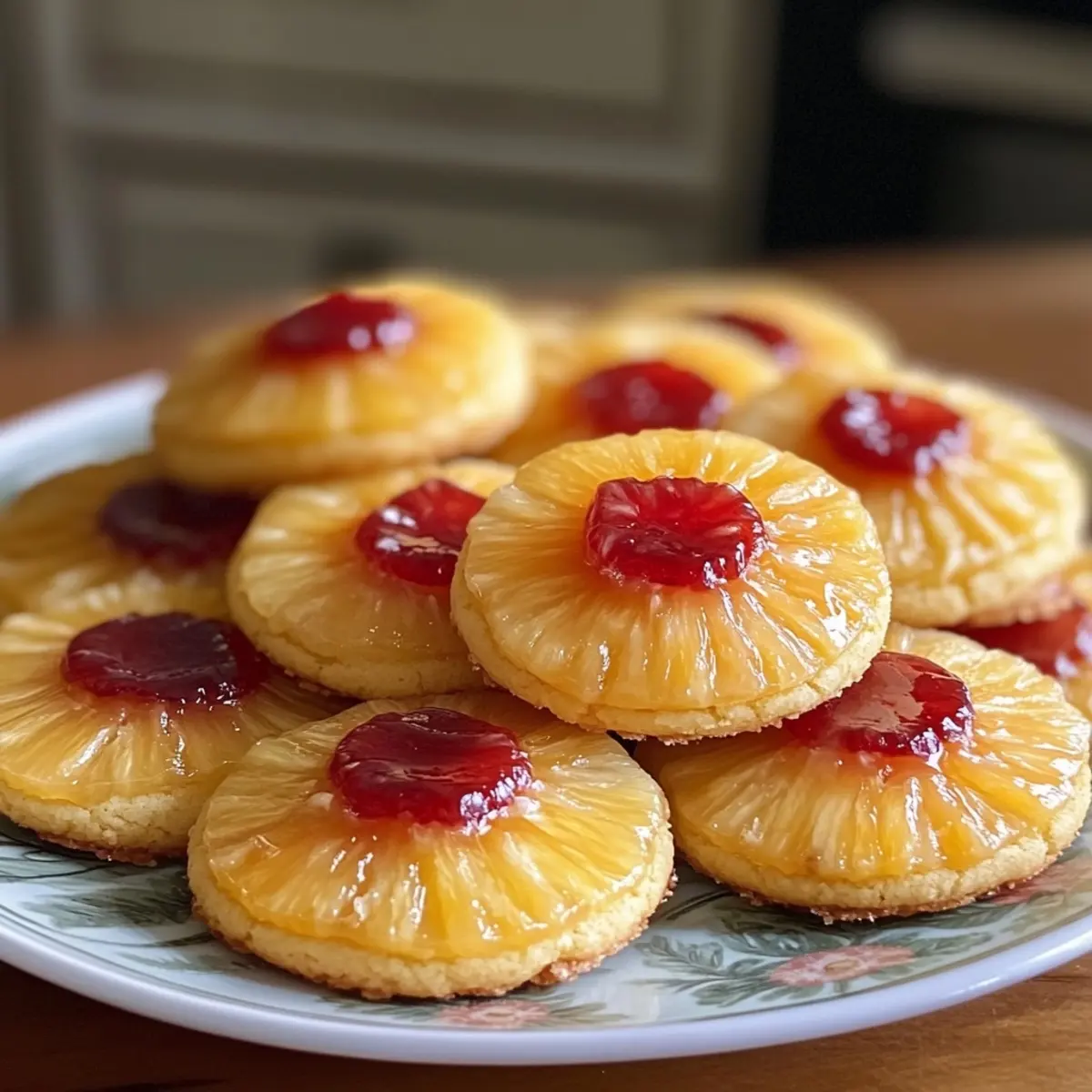 Pineapple Upside Down Sugar Cookies