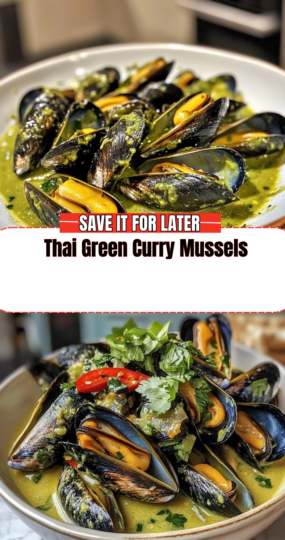 Thai Green Curry Mussels
