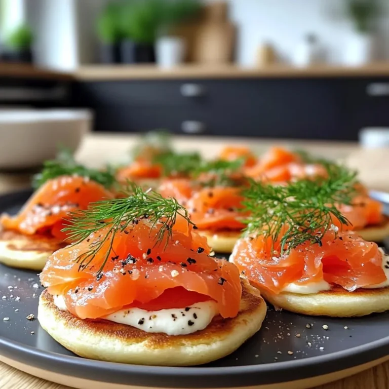Smoked Salmon Blinis