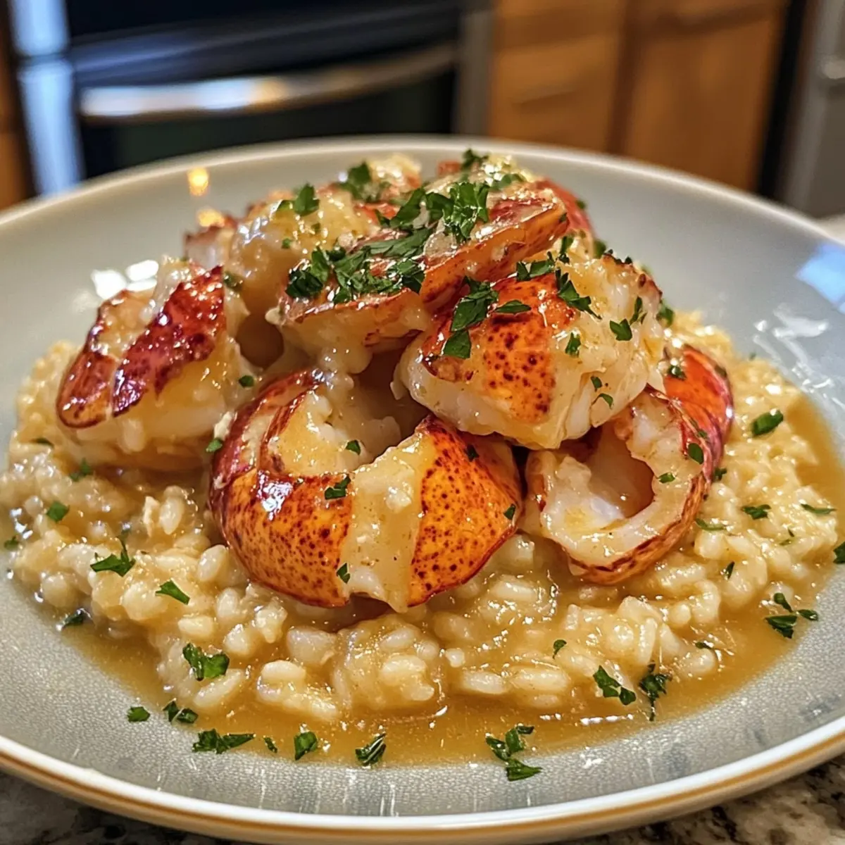 Butter Poached Lobster Risotto