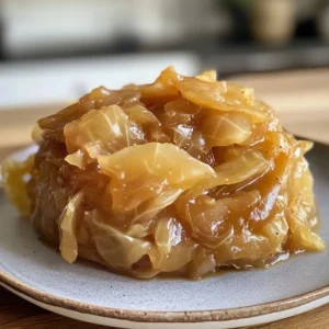 Slow Cooker Apple Cider Braised Cabbage